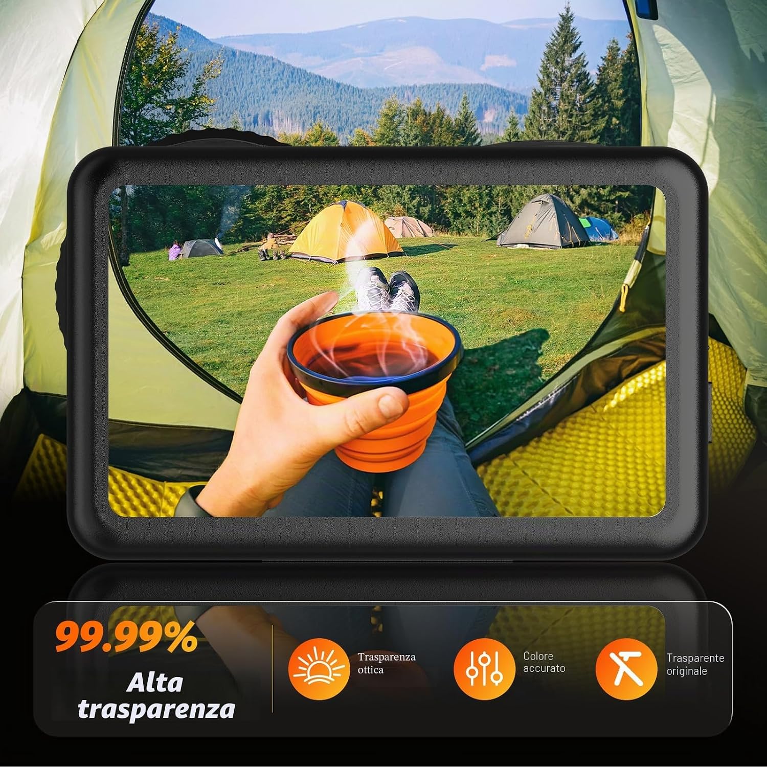 Thumbnail 6 de AMAZEAR Pellicola Protettiva per Lente e Schermo DJI Osmo Action 6 – Set in Vetro Temperato per Action 6 Pro