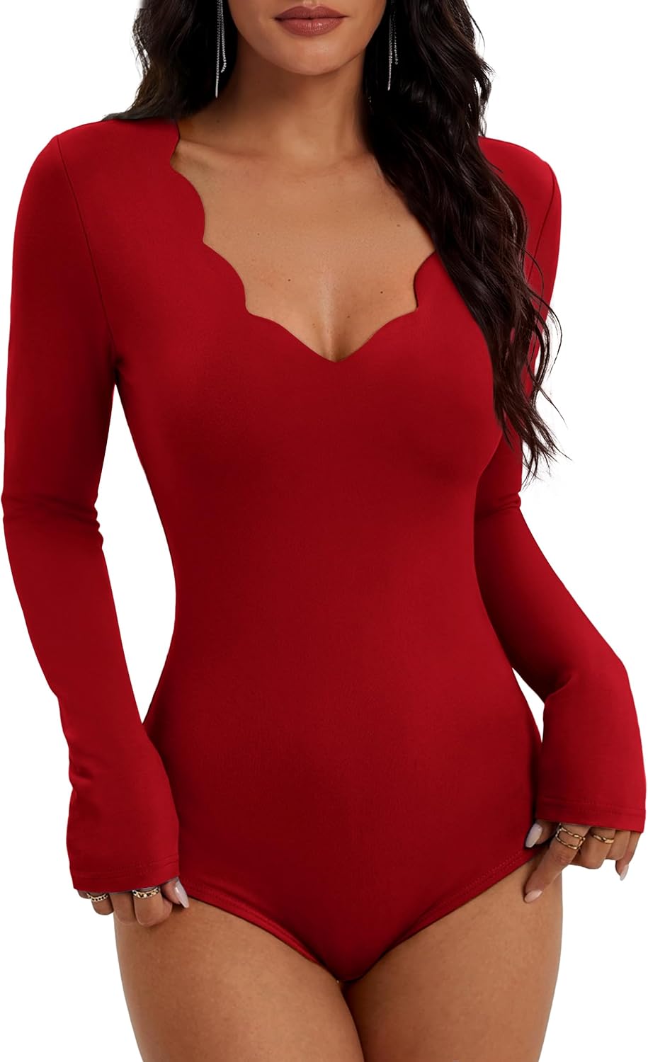 Thumbnail 5 de OFEEFAN Women's Bodysuit, Long Sleeve