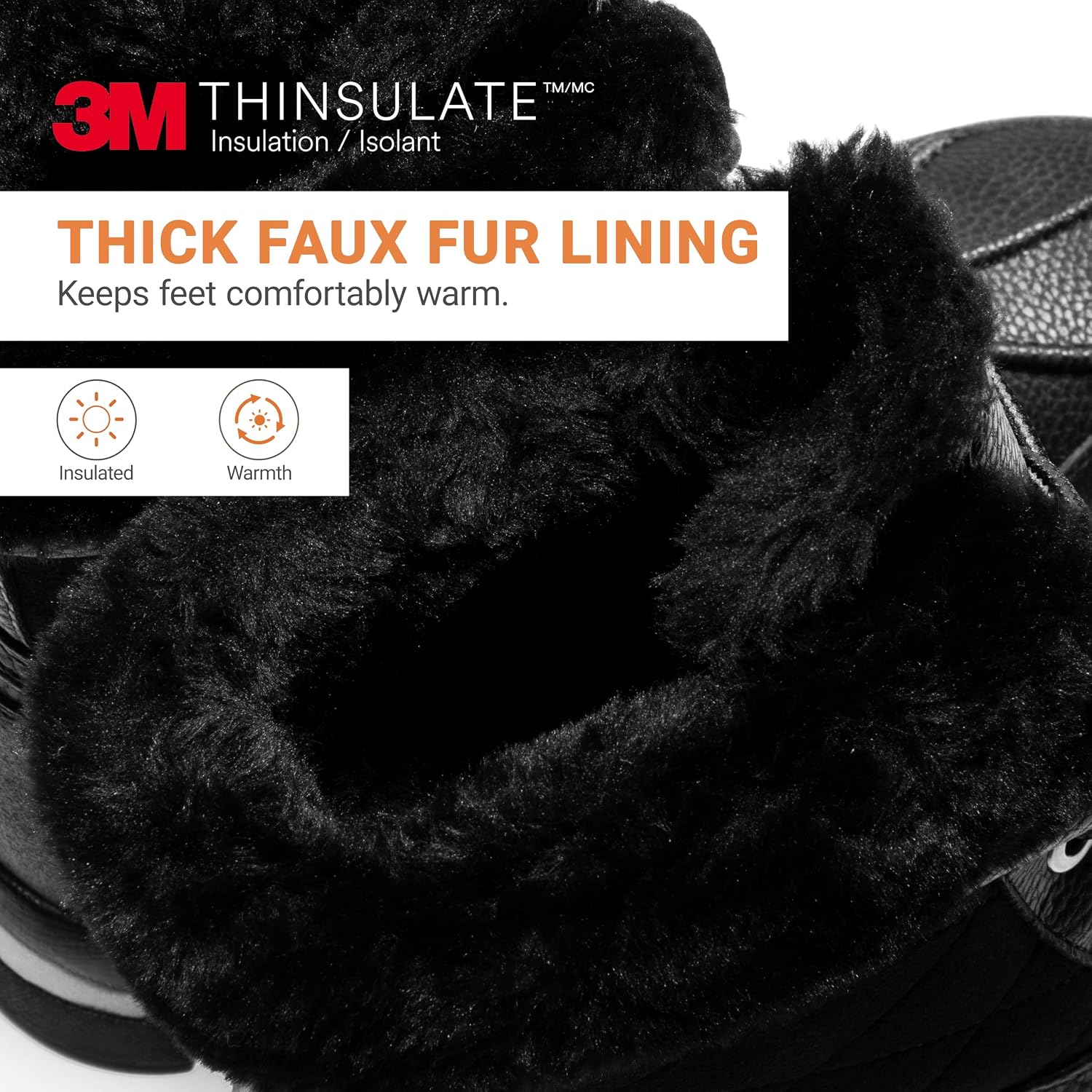 Thumbnail 4 de DREAM PAIRS Women's Waterproof Mid-Calf Snow Boots, Lace-Up with Cozy Fur