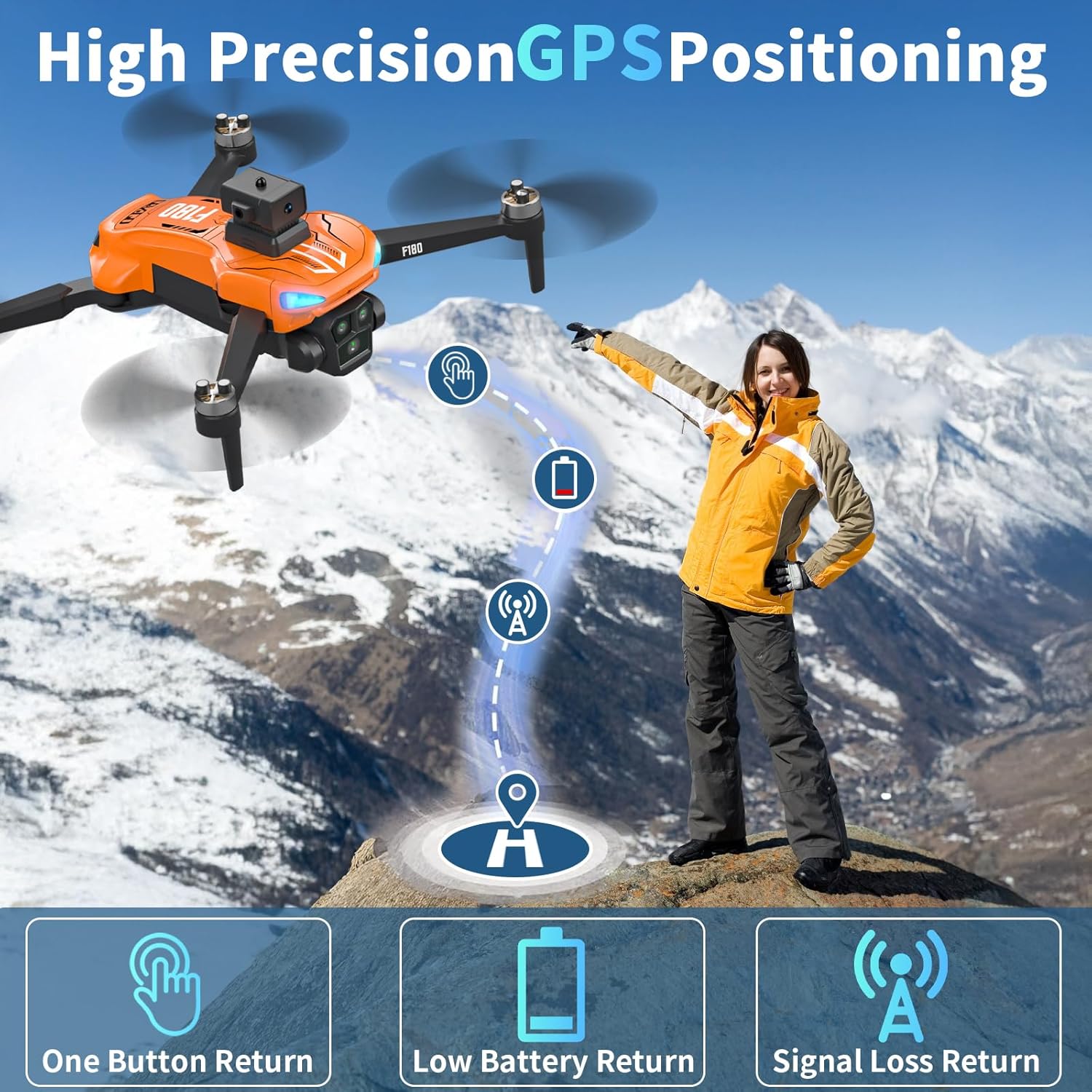 Thumbnail 3 de Drone GPS con Fotocamera 4K 23 Min