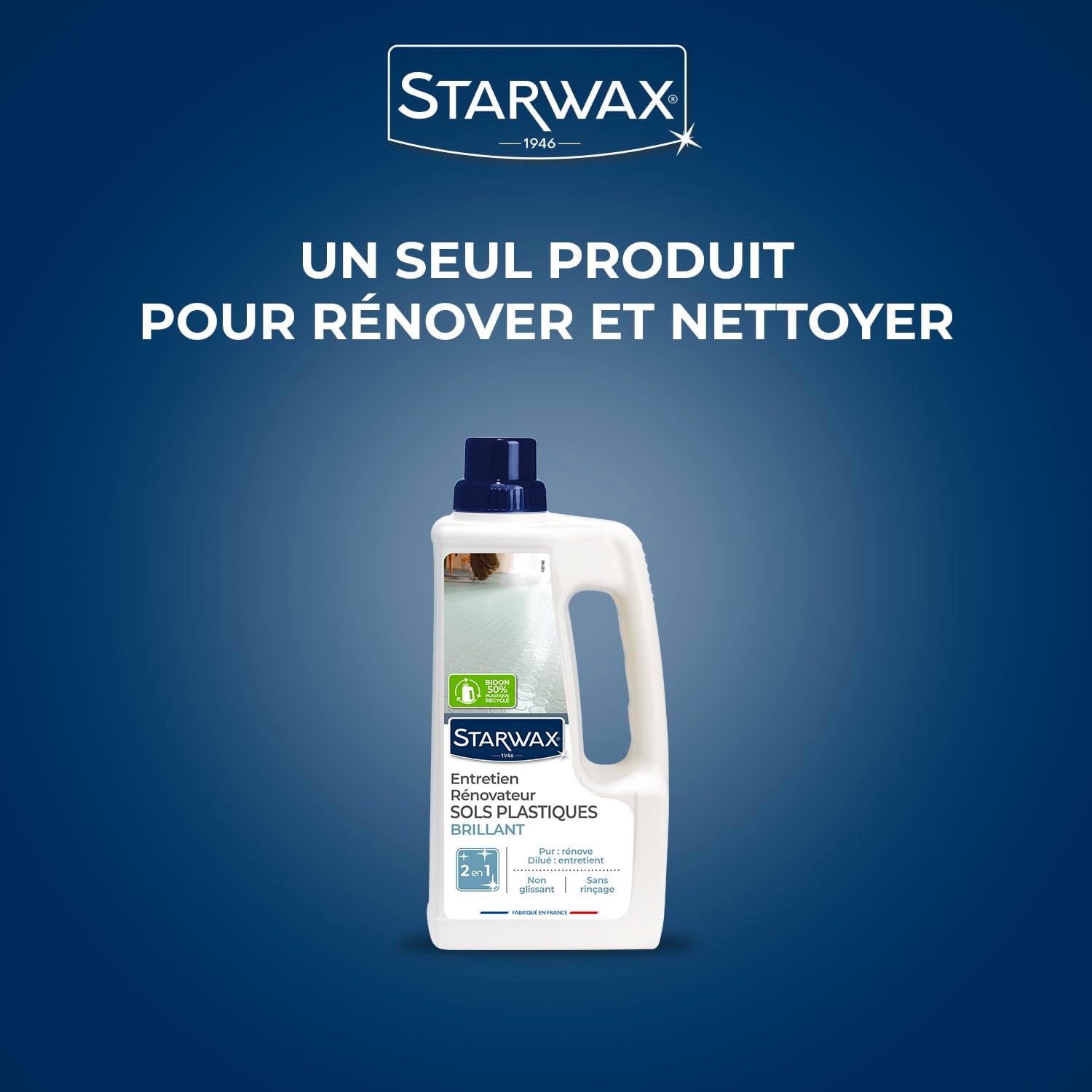 Thumbnail 4 de STARWAX Entretien brillant pour sols PVC – 1 L, 2 en 1, sans rinçage, rendement jusqu'à 750 m²
