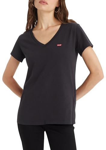 Detalle de Levi's Perfect V-Neck Mujer Caviar - Estilo y Comodidad 😊