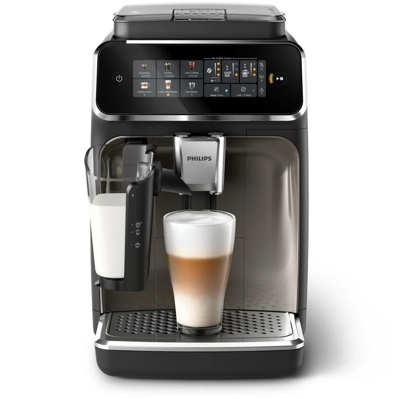 Detalle 2 de Philips LatteGo EP3347/90: cafetera automática con molinillo cerámico, 1,8 L y pantalla TFT