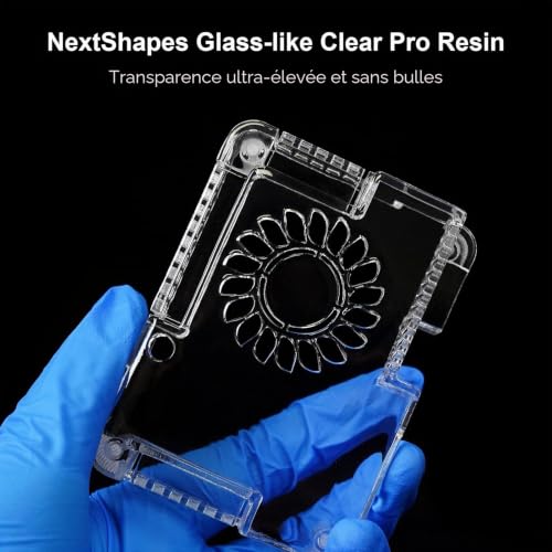 Detalle 2 de NextShapes Clear Pro: résine d’imprimante 3D ultra transparente 405 nm (500 g)