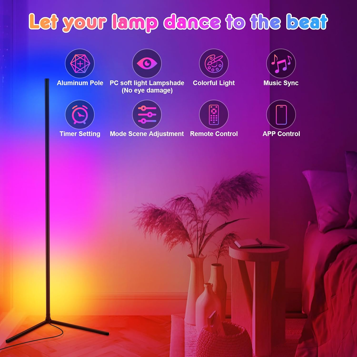 Thumbnail 6 de CS COSDDI LED Floor Lamp: Smart RGB Corner Lamp