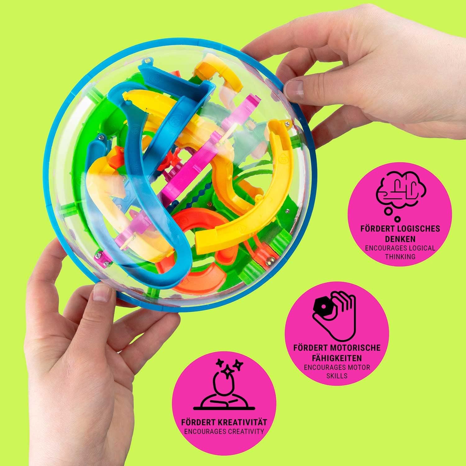 Thumbnail 2 de Labyrinthe à Billes 3D Magic Maze Puzzle Ball (Avancé) – jeu d’adresse sphérique