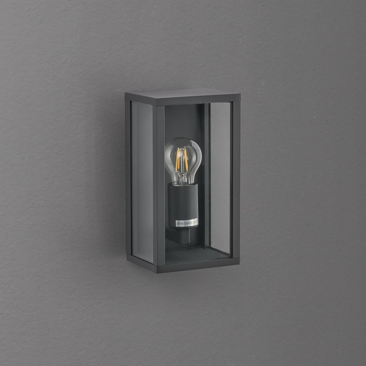 Detalle de TRIO Potelets Hudson: lampe d'extérieur en aluminium moulé anthracite (1 ampoule, non incluse)