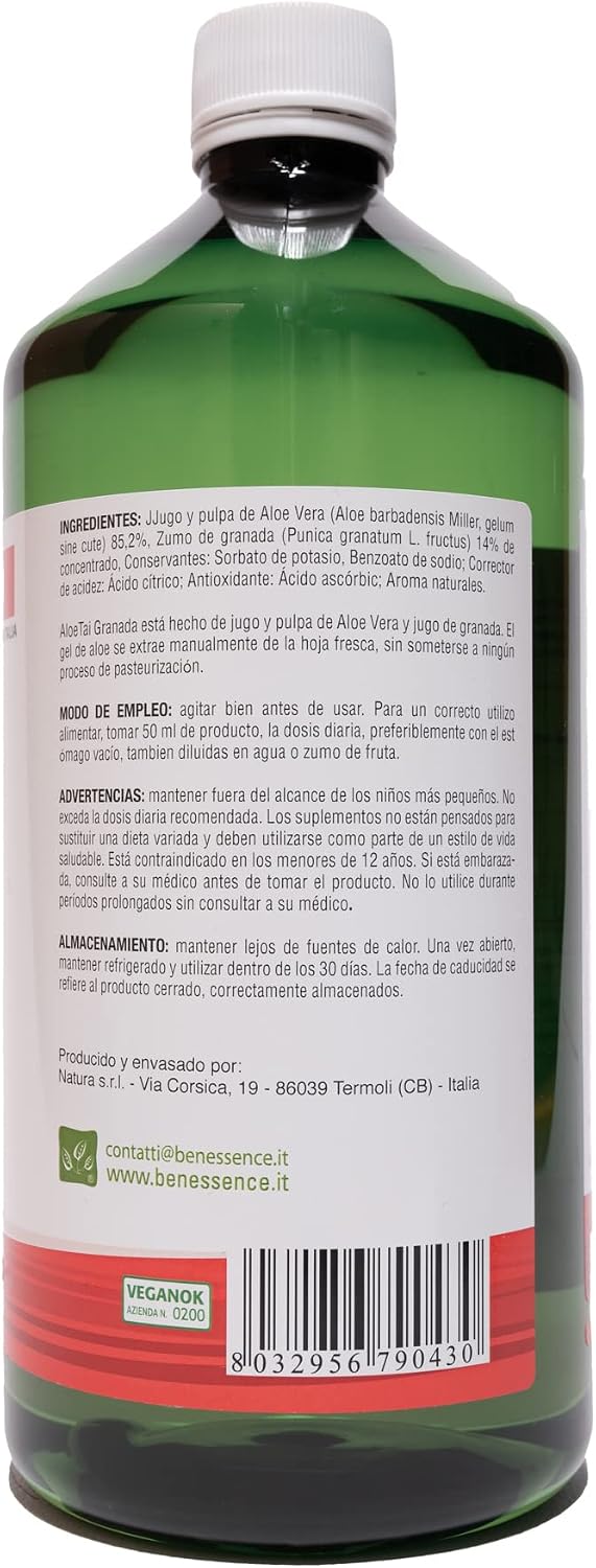 Thumbnail 5 de Benessence Zumo Aloe Vera y Granada 3L 🍹