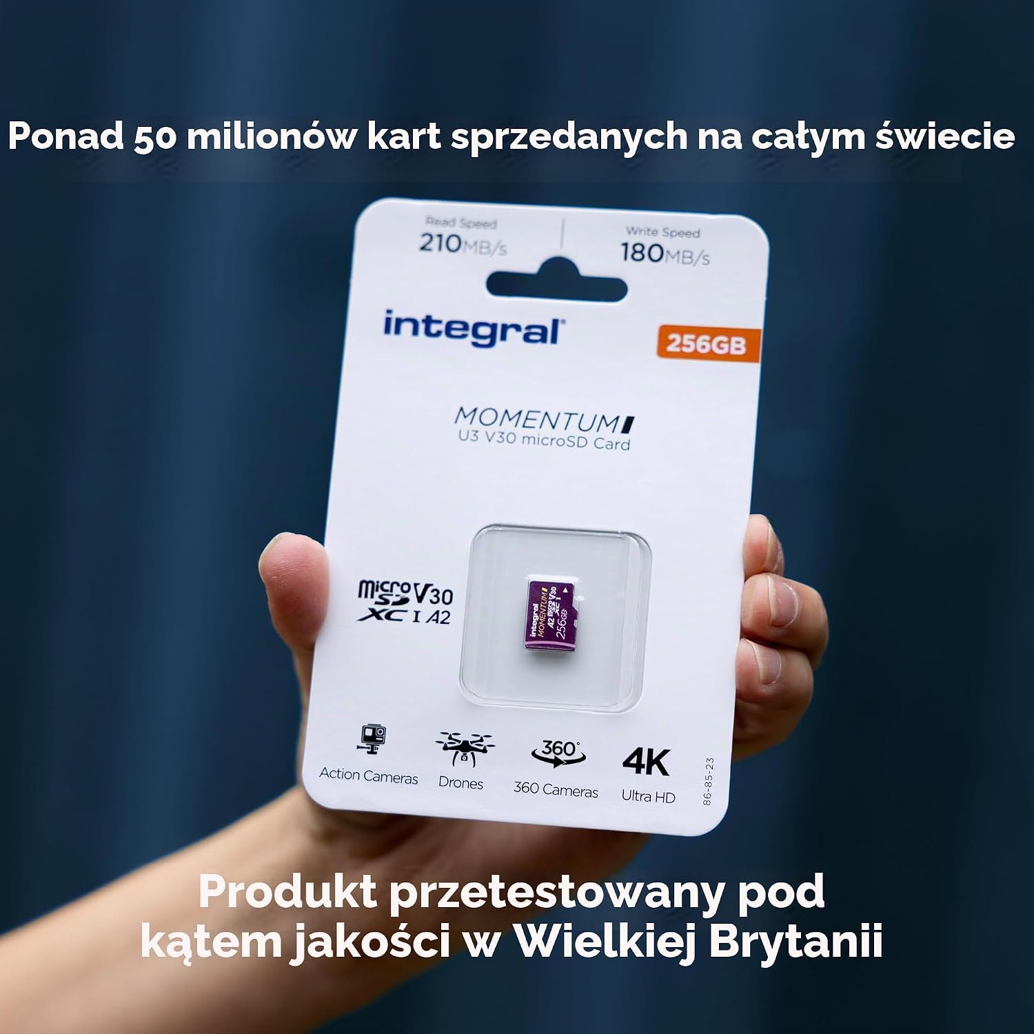 Thumbnail 6 de Integral Momentum – karta microSDXC 256 GB, V30, U3, A2, do 210 MB/s