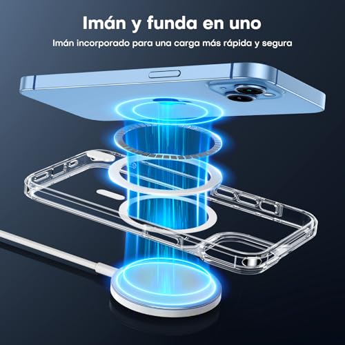 Thumbnail 6 de TAURI Funda para iPhone 13/14 con MagSafe y Vidrio Templado — Transparente, ultrafina y antichoque