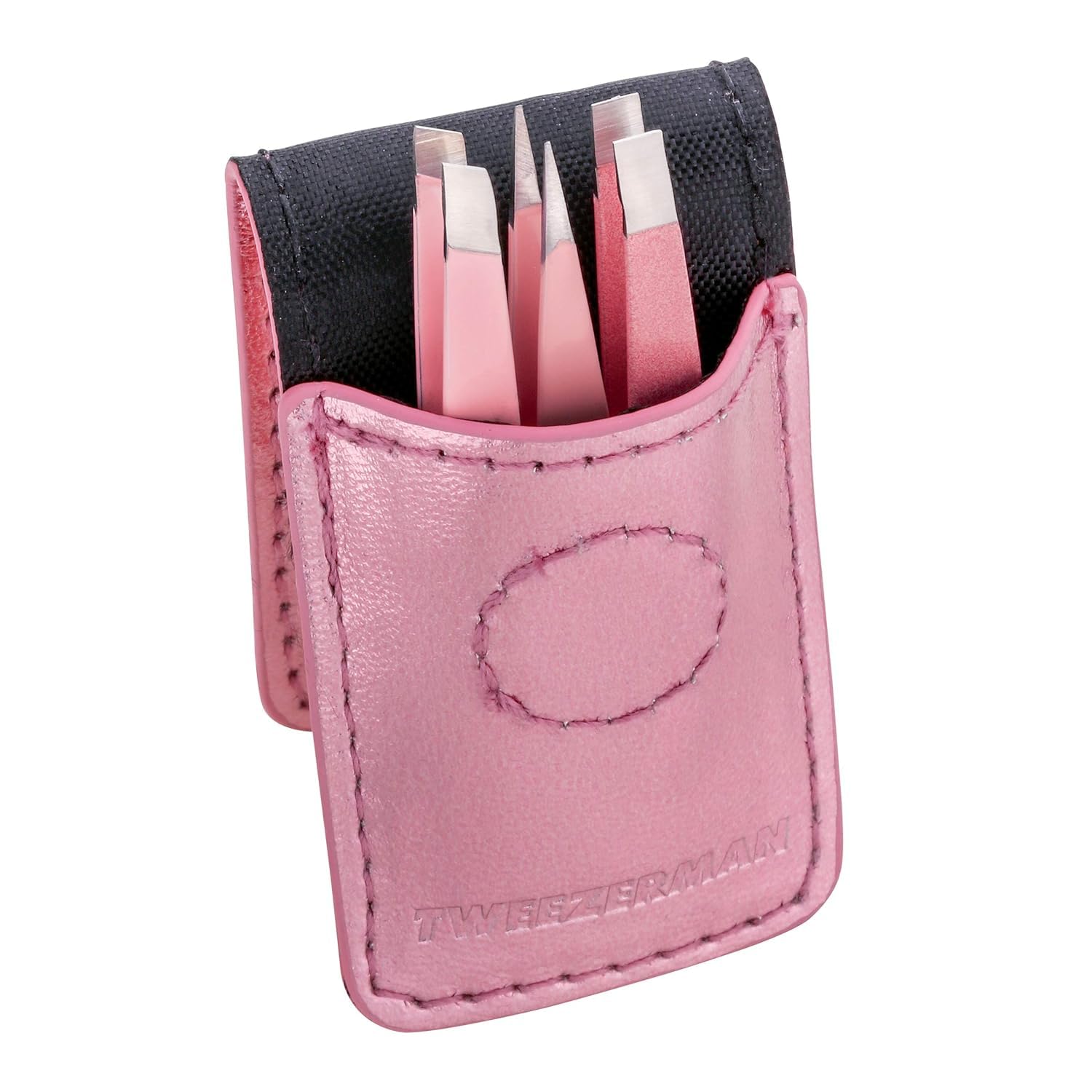 Thumbnail 4 de TWEEZERMAN Micro Mini Pinzetten Set (3-teilig) fürs Augenbrauenzupfen in Reisegröße – Pink