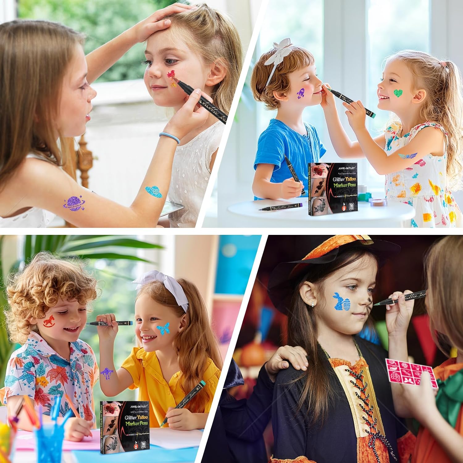 Thumbnail 6 de Tattoo Stifte Kinder – Glitzer 10er Set