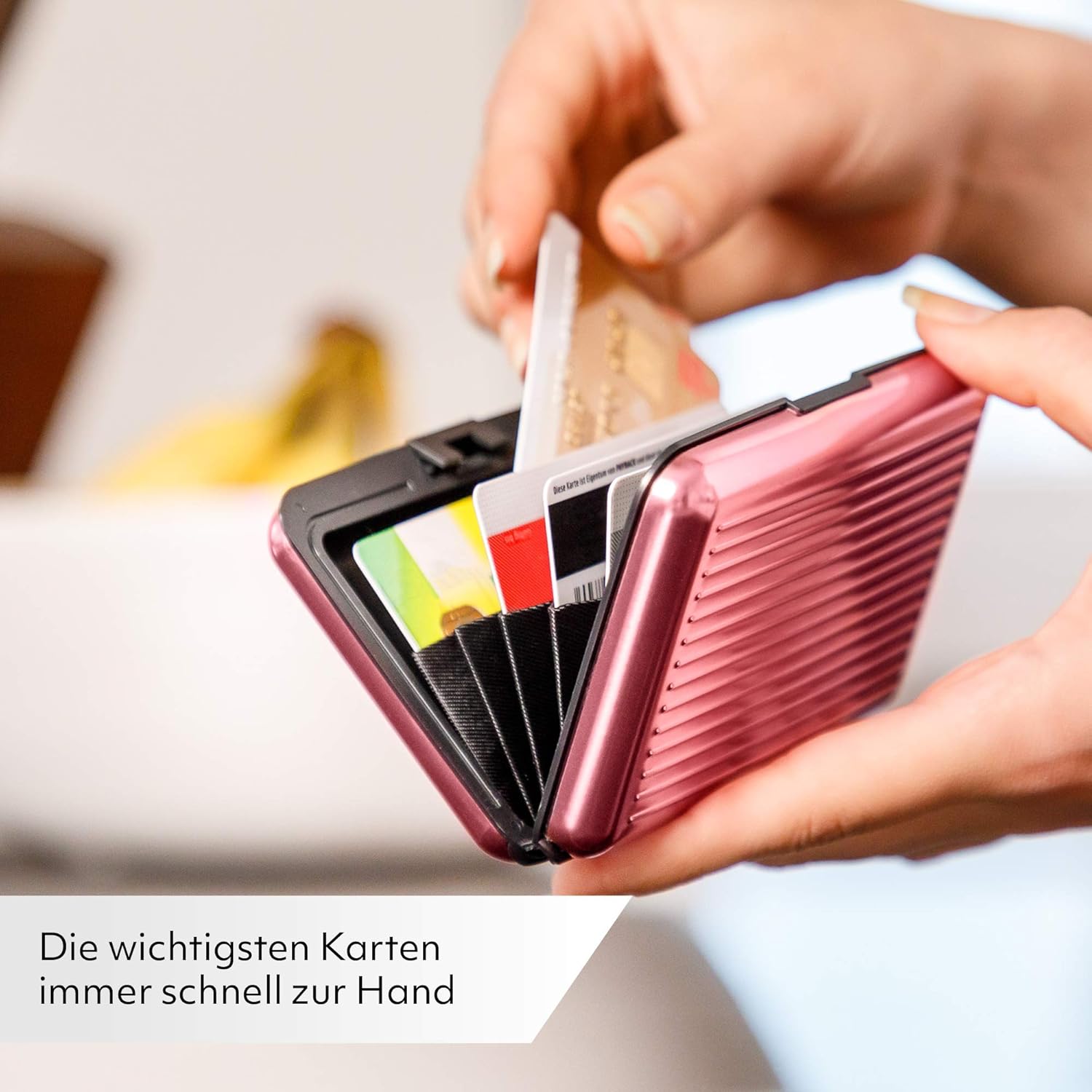 Thumbnail 6 de VALLET Étui pour cartes de crédit en aluminium avec protection RFID/NFC