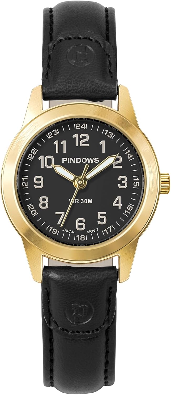 Thumbnail 1 de PINDOWS Damenuhren – Elegantes Analog Quarzdesign mit Lederarmband