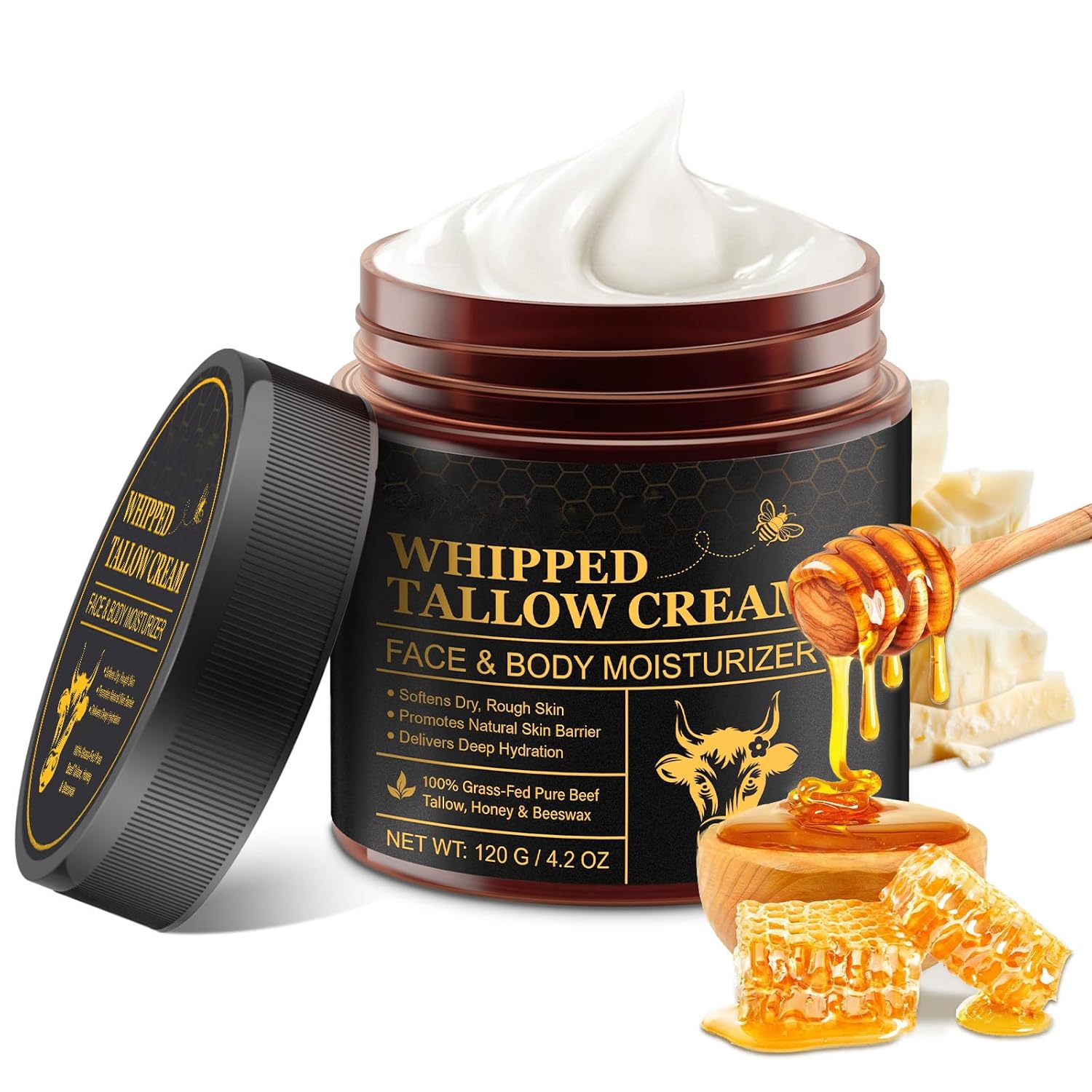 Detalle de Whipped Tallow Cream Gesicht & Körper 120G – Talgcreme
