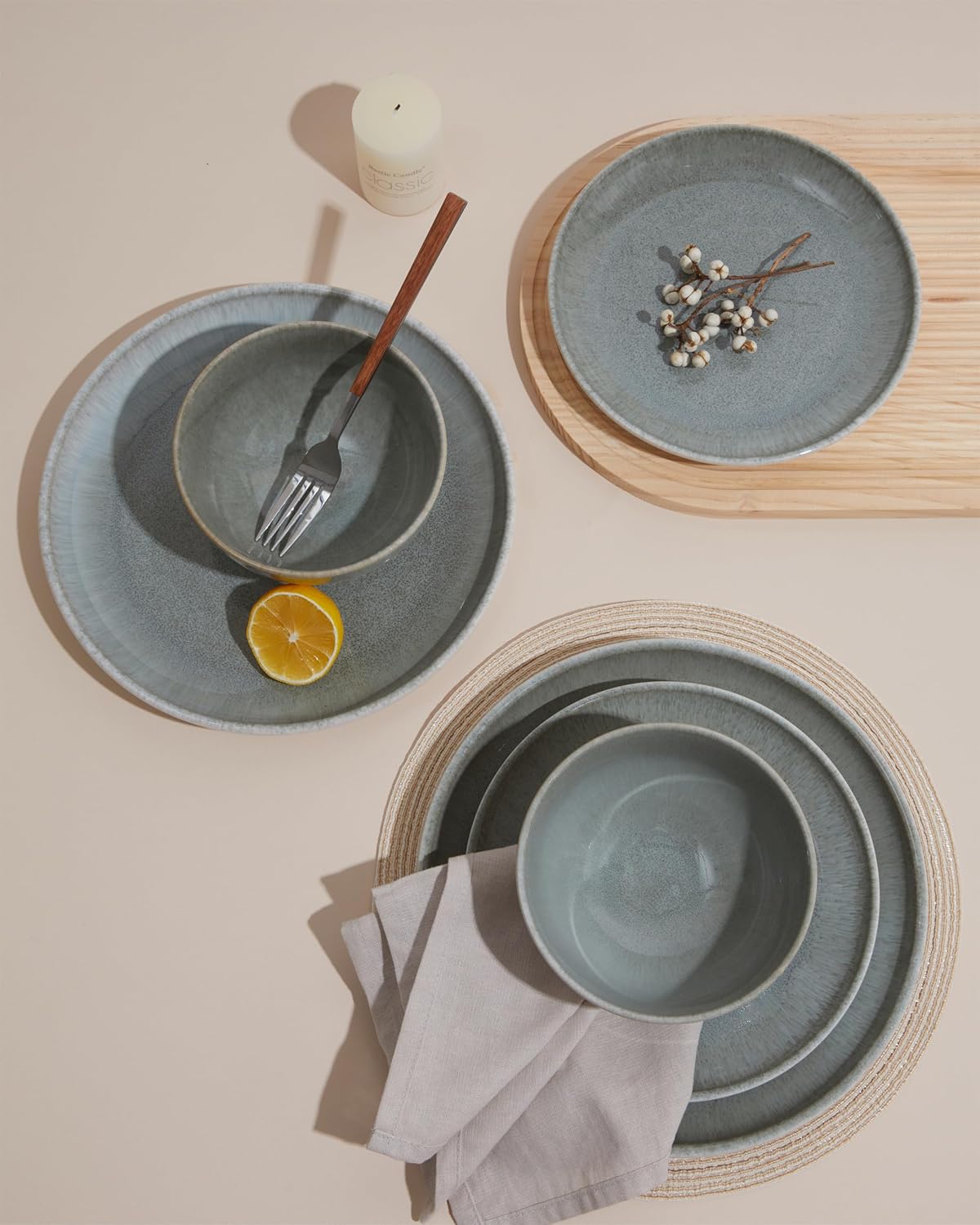 Thumbnail 5 de Pokini 24-Piece Dinnerware Set for 8