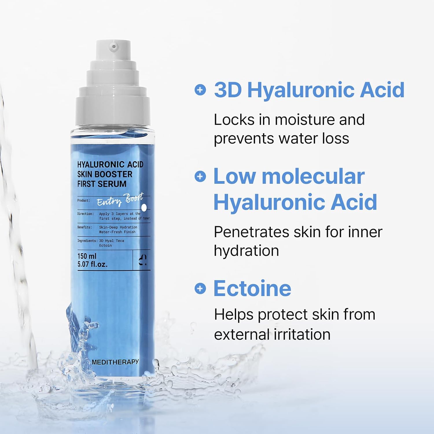 Thumbnail 5 de Meditherapy Hyaluronic Acid Serum XXL 150ml (5.07 fl.oz.) – Ultra Hydrating, Non-Sticky Anti-Aging Face Serum