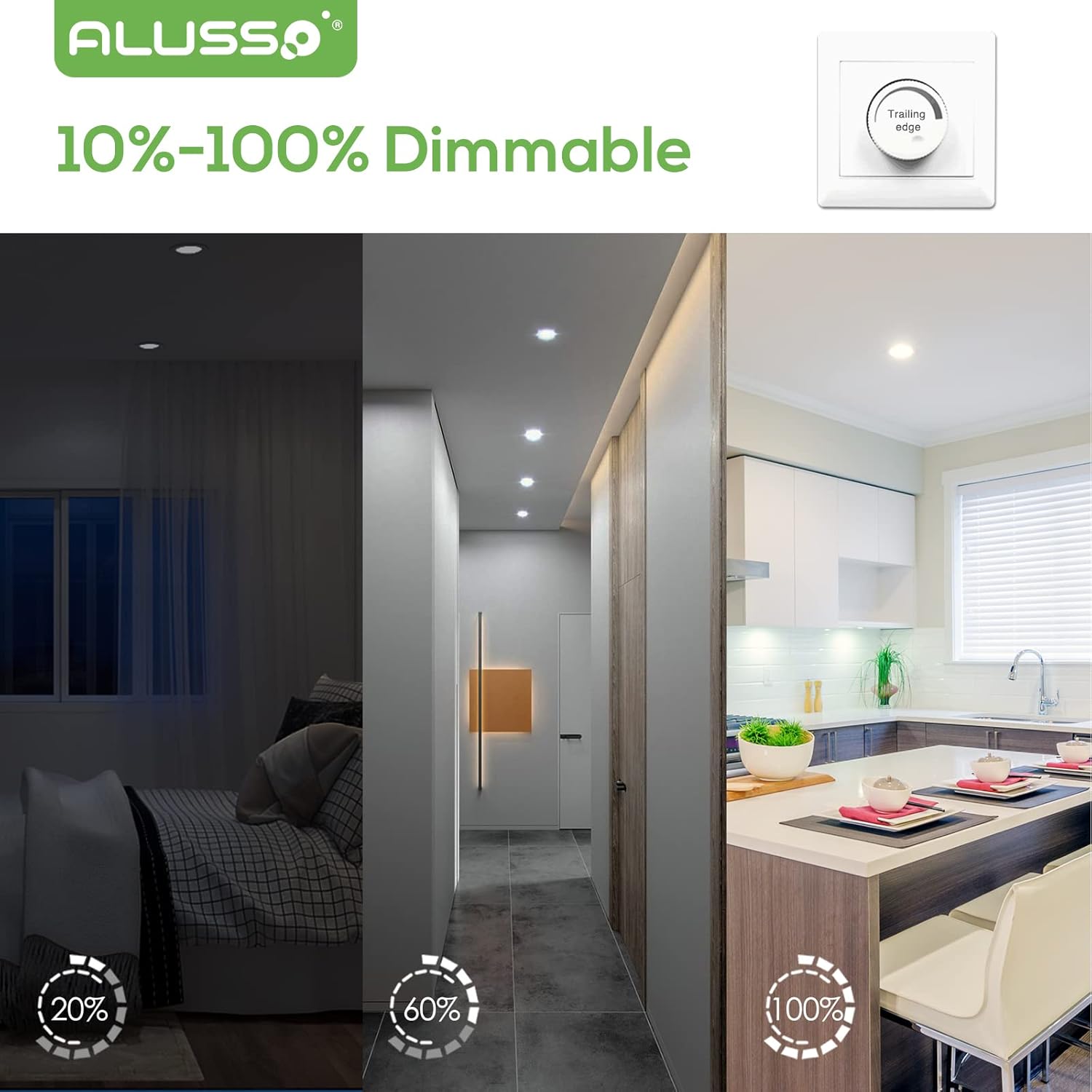 Detalle 2 de ALUSSO Ultra Slim 5W LED Downlights 6 Pack