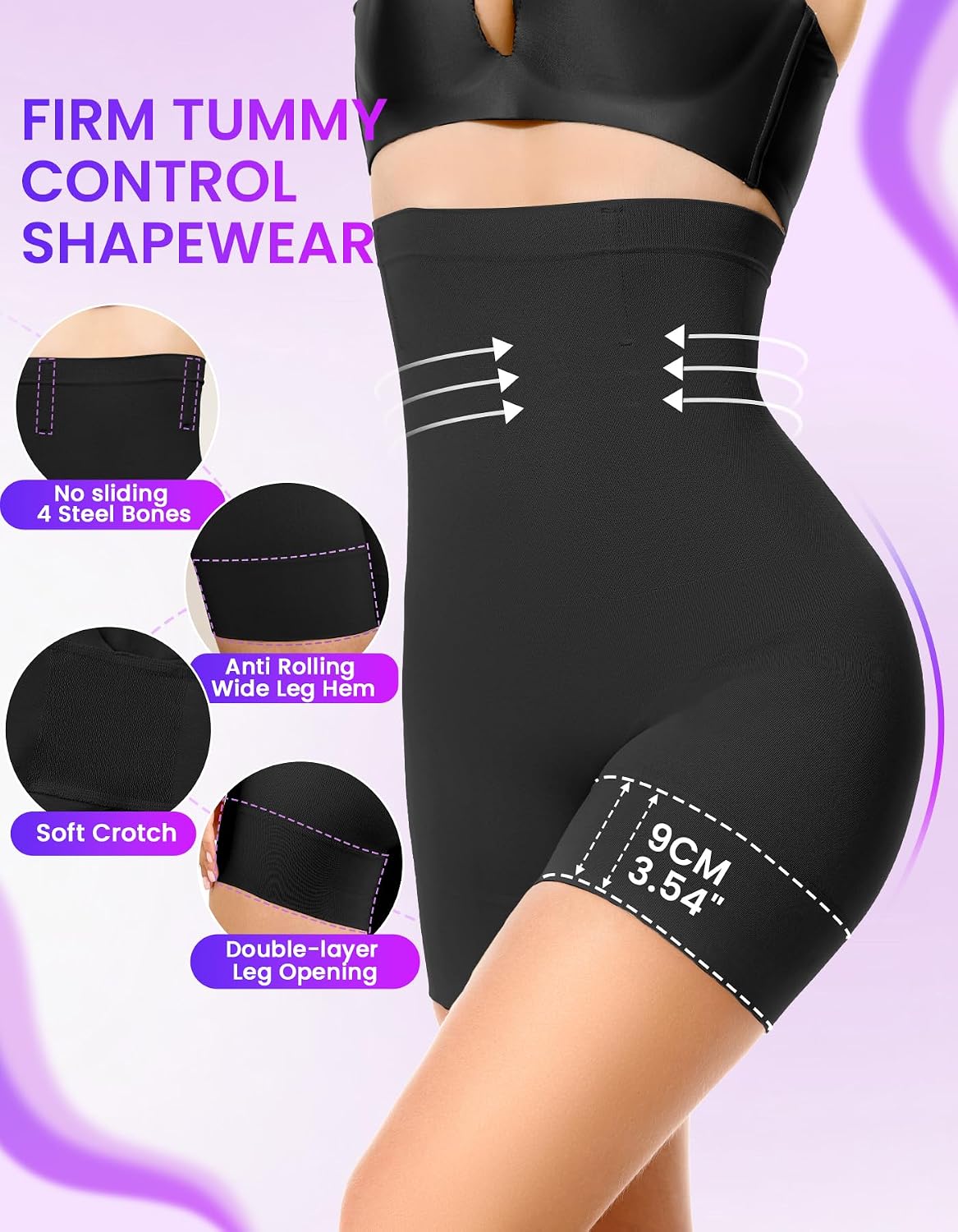 Detalle de SIMIYA Shapewear Shorts High-Waisted