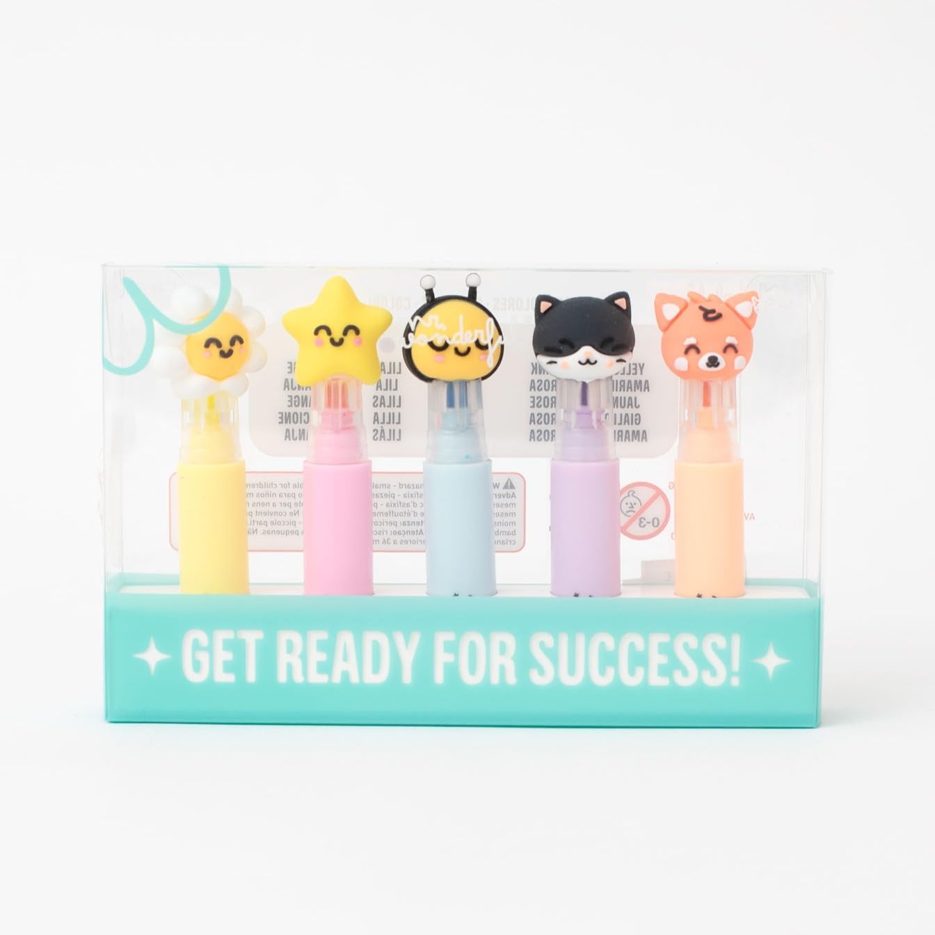 Detalle de Mr. Wonderful — Set de 5 surligneurs avec étui Live in color