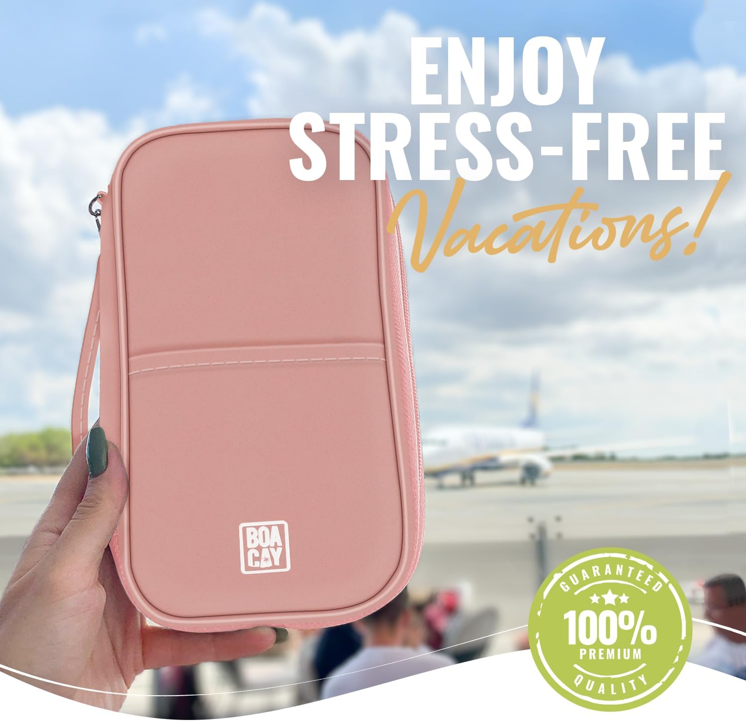Thumbnail 6 de BOACAY Family Passport Holder RFID travel wallet
