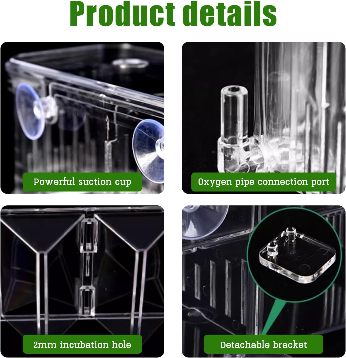 Thumbnail 4 de Breeding Box for Fish Tank Fry Hatchery Incubator 🐟