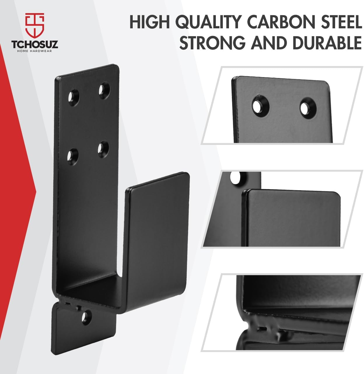 Thumbnail 3 de TCHOSUZ Door Barricade Brackets, Carbon Steel