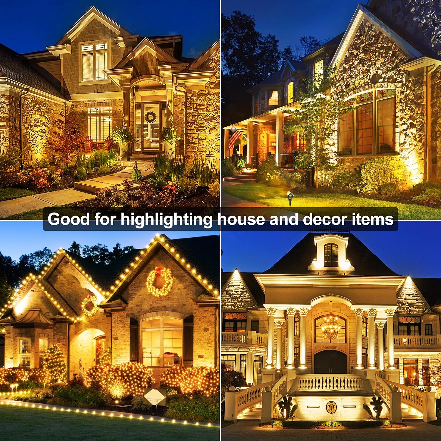 Detalle 2 de NATPOW Garden Lights mains powered 5V spotlights for lawn 🌳