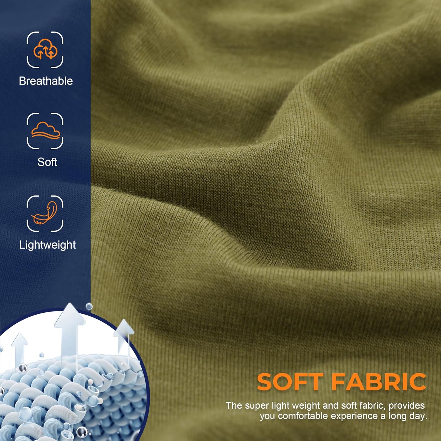 Thumbnail 1 de BAMBOO COOL Men’s Breathable Bamboo Boxer Briefs with Fly (7-Pack)