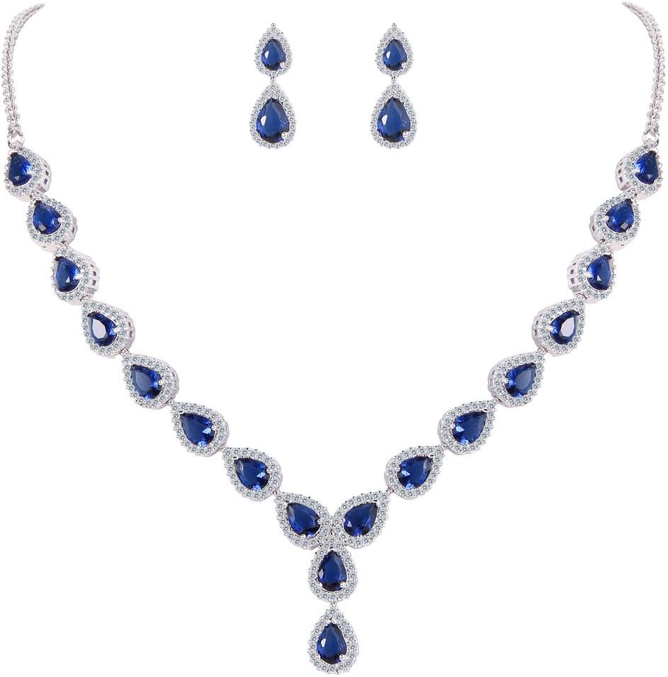 Thumbnail 5 de Clearine Gioielli Donna 3-Set matrimonio: collana, orecchini e braccialetto con zirconie “infinito” e figure a Y