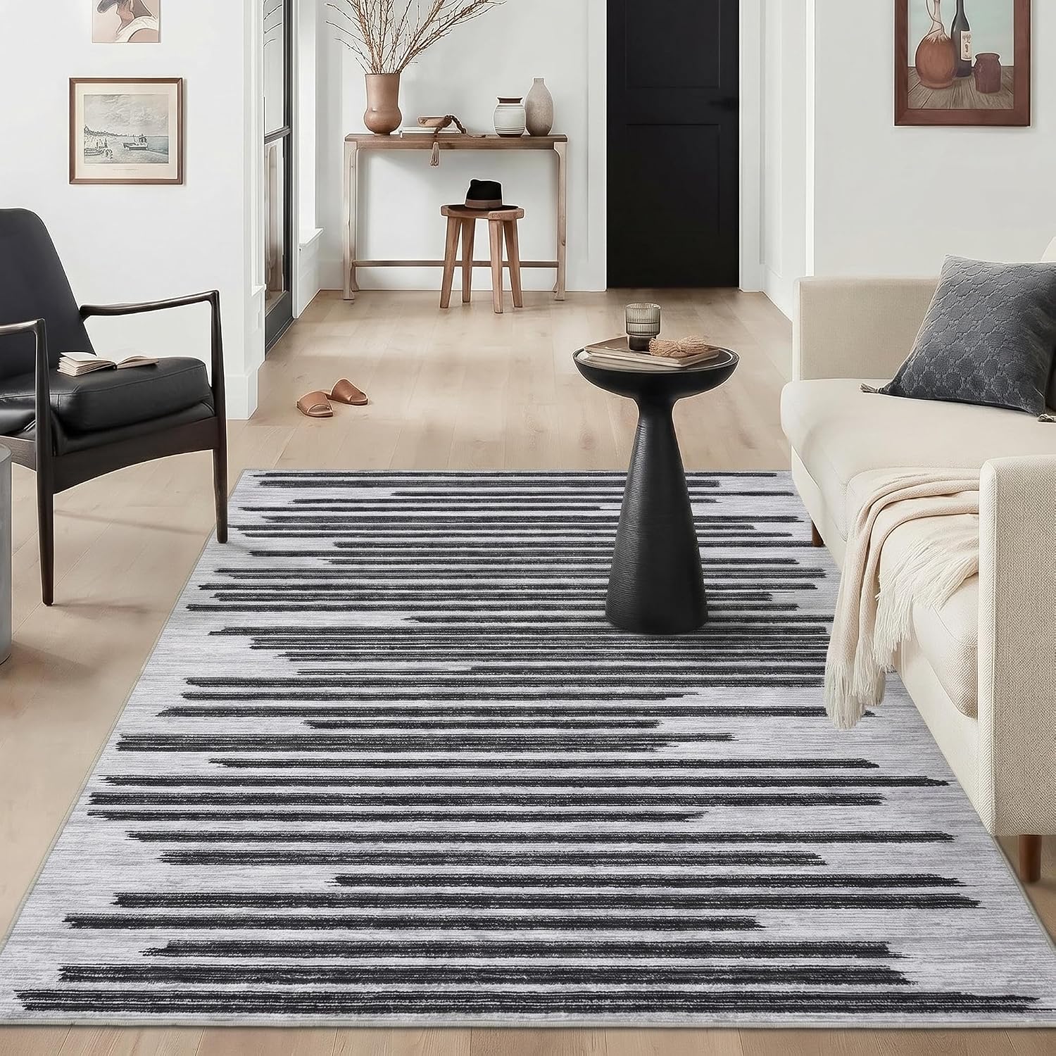 Detalle de GarveeHome washable rug 4x6