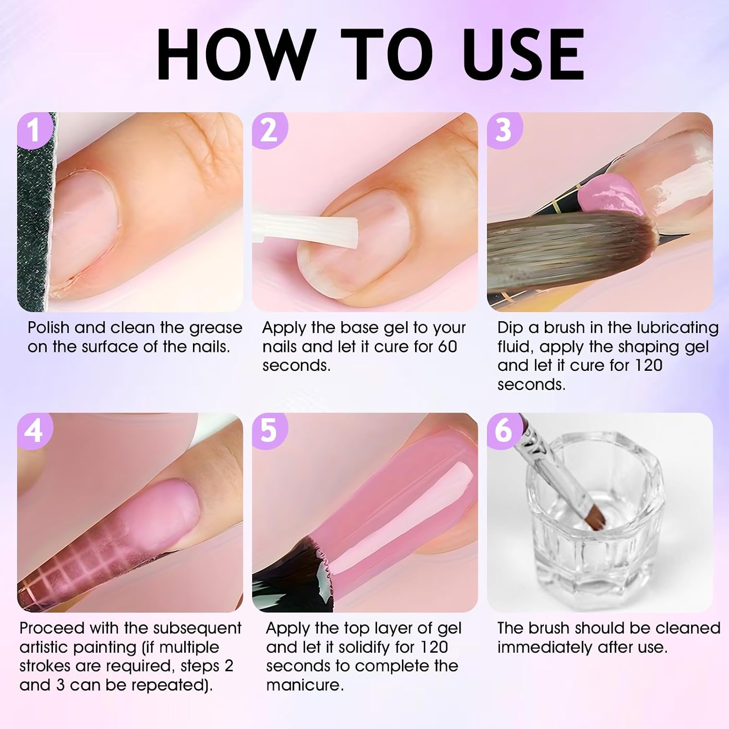 Thumbnail 5 de WEILAOK LM-UK025 Polygel Slip Solution 75 ml met dubbelzijdige tool