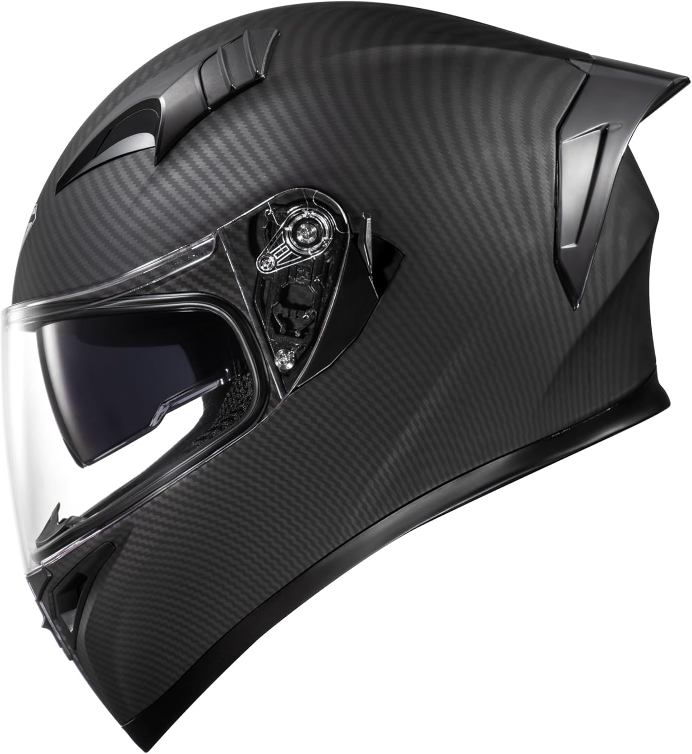 Thumbnail 1 de KYPARA Full Face Helmet with Internal Tinted Visor — DOT Approved, Matt Black (Large)