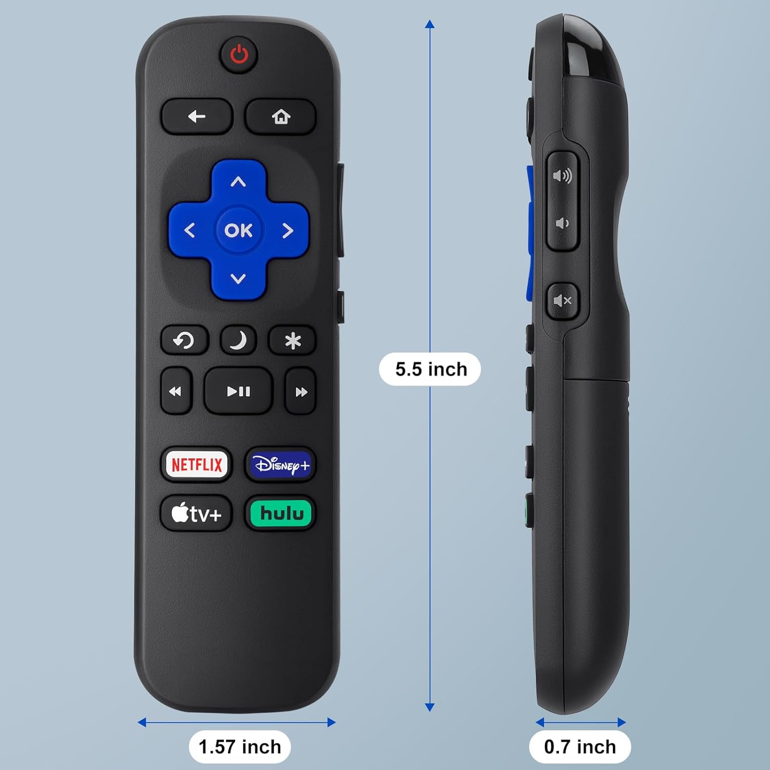 Thumbnail 6 de Replacement Roku TV Remote Pack of 2