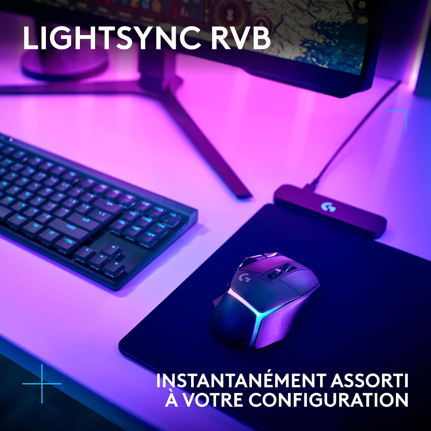 Detalle de Logitech G G502 X PLUS LIGHTSPEED – Souris gaming sans fil ultra précise avec RGB et boutons LIGHTFORCE