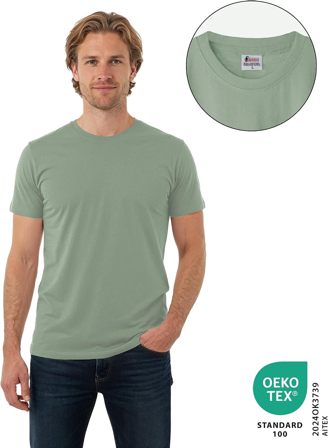 Thumbnail 3 de ALPIDEX T-Shirt Magliette da Uomo 5 pezzi 175 g/m²