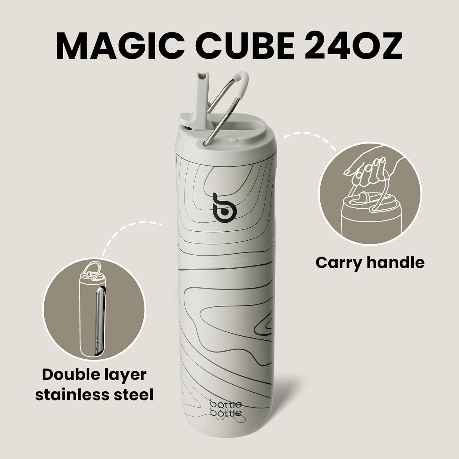 Detalle 2 de Bottle Bottle Stainless Steel 700ml water bottle 🚰