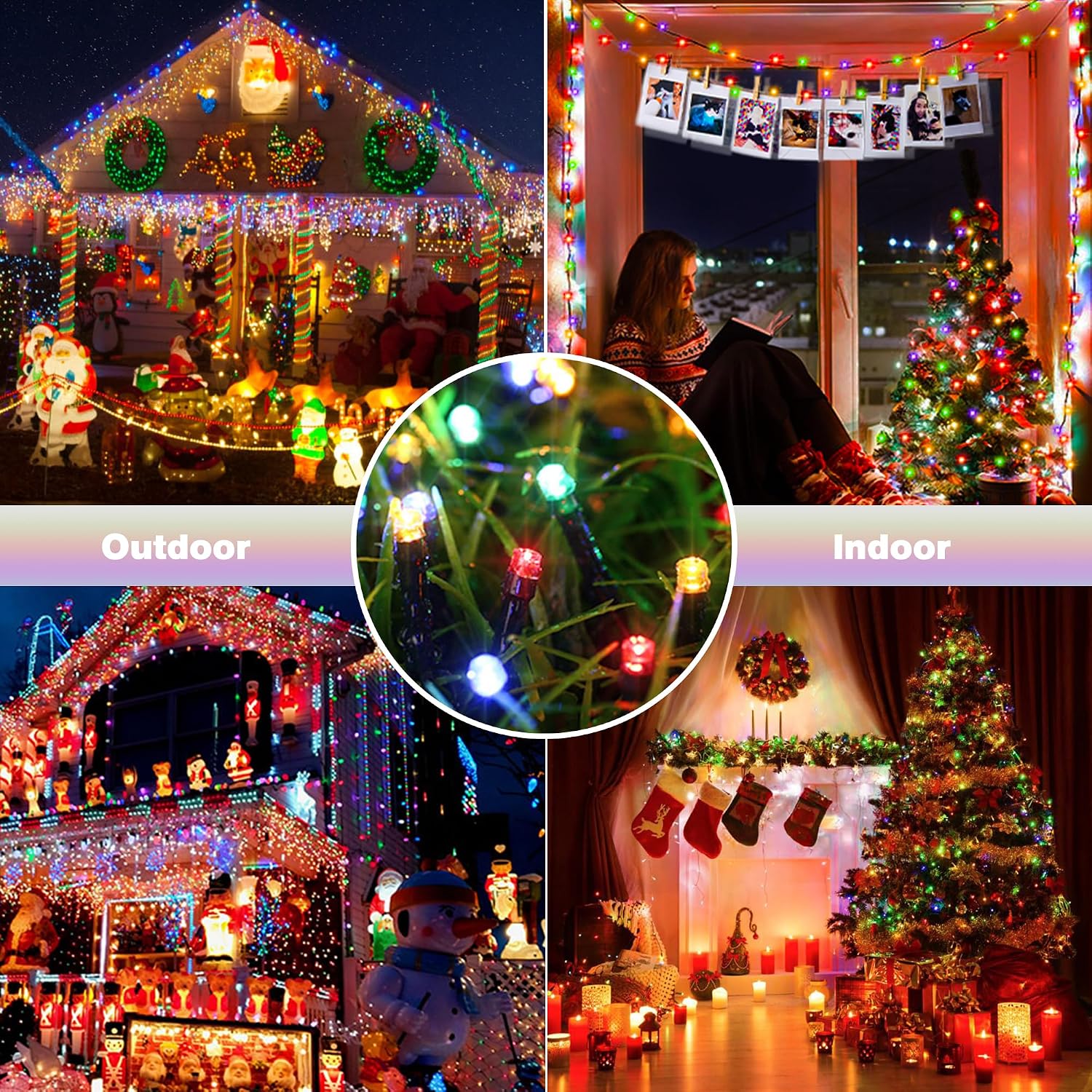 Detalle de Toodour Christmas String Lights 82 ft