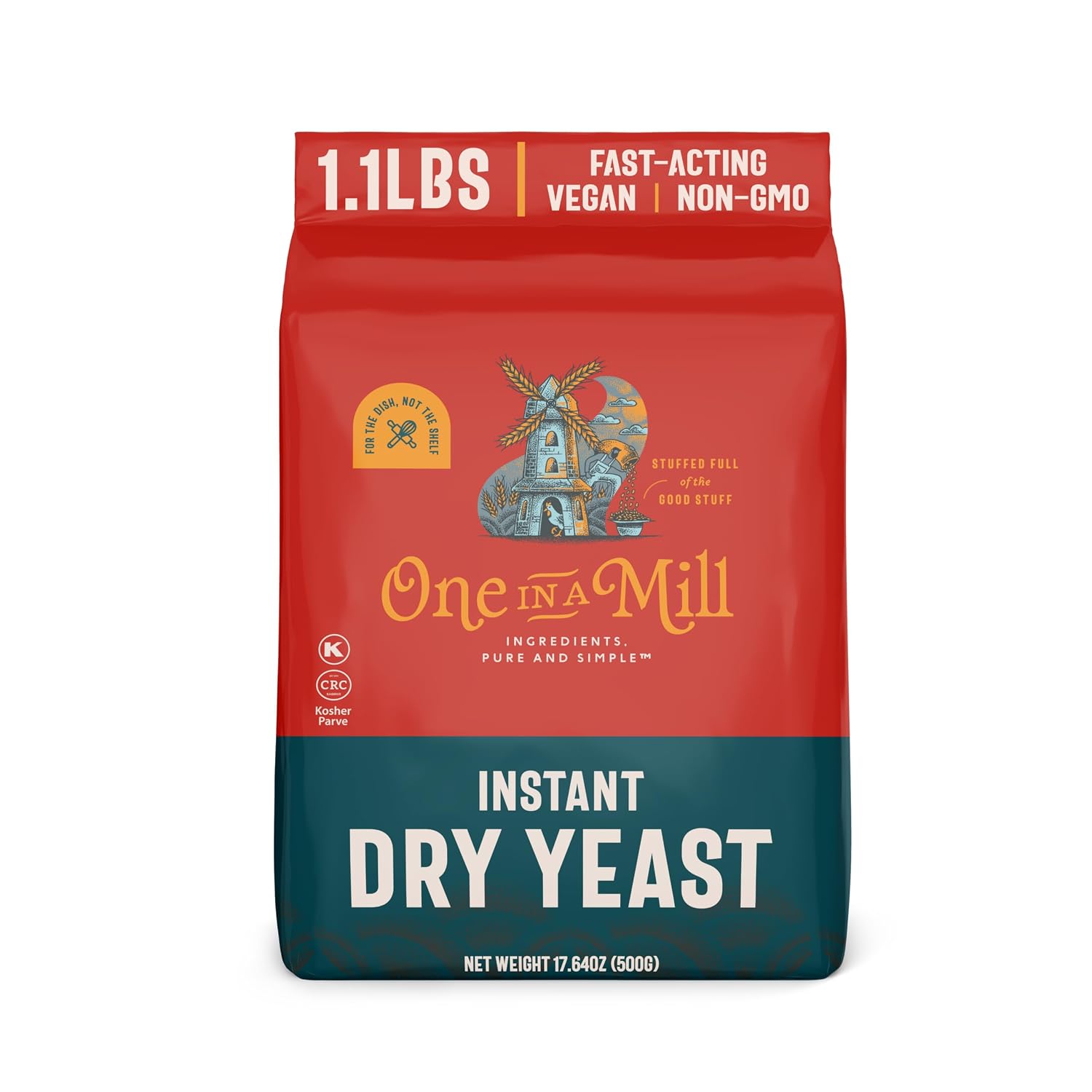 Detalle de One in a Mill Instant Dry Yeast, 1.1 lb, Fast-Acting and Kosher