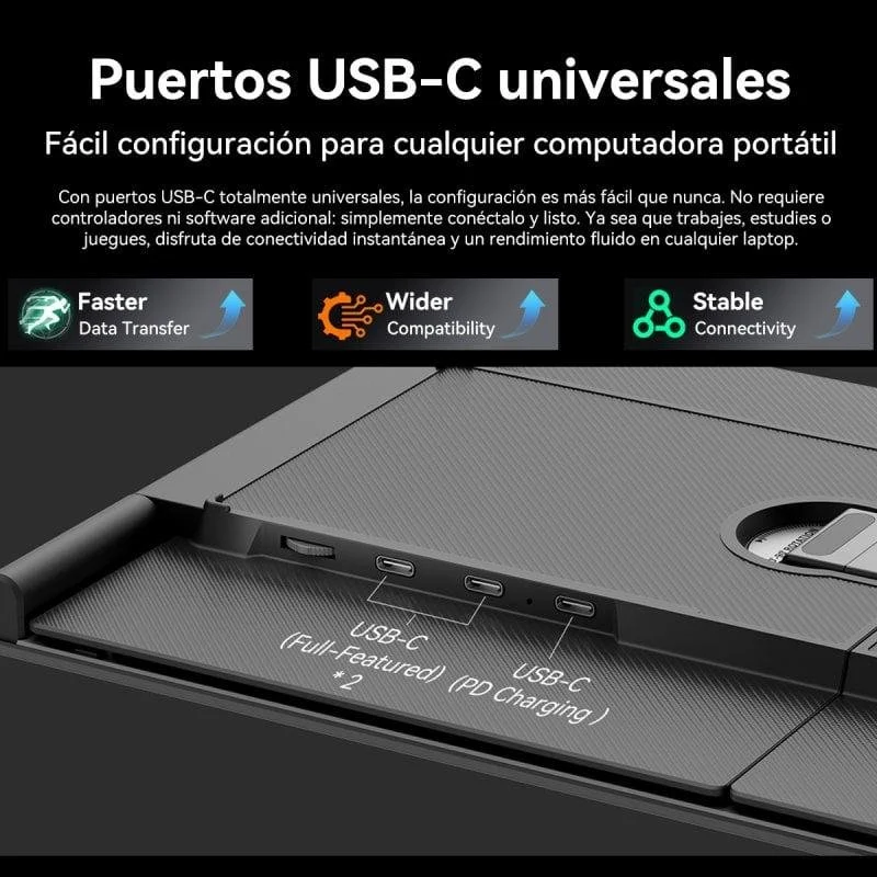 Thumbnail 1 de Blackview DCM6 monitor portátil 14" FHD ultradelgado (60 Hz), doble pantalla IPS y altavoz integrado