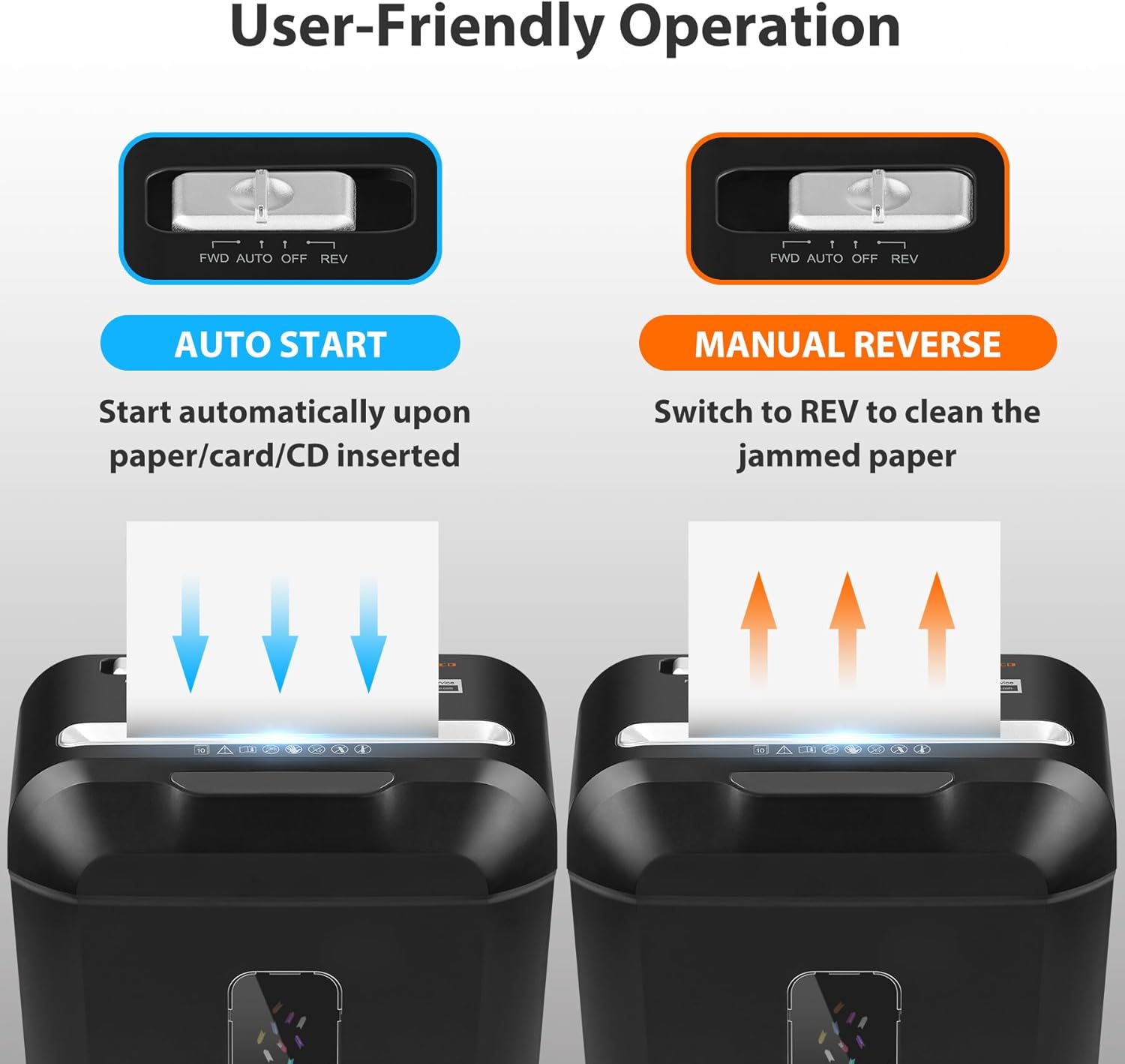 Thumbnail 5 de VidaTeco 10-Sheet Cross‑Cut Shredder P-4 🖨️