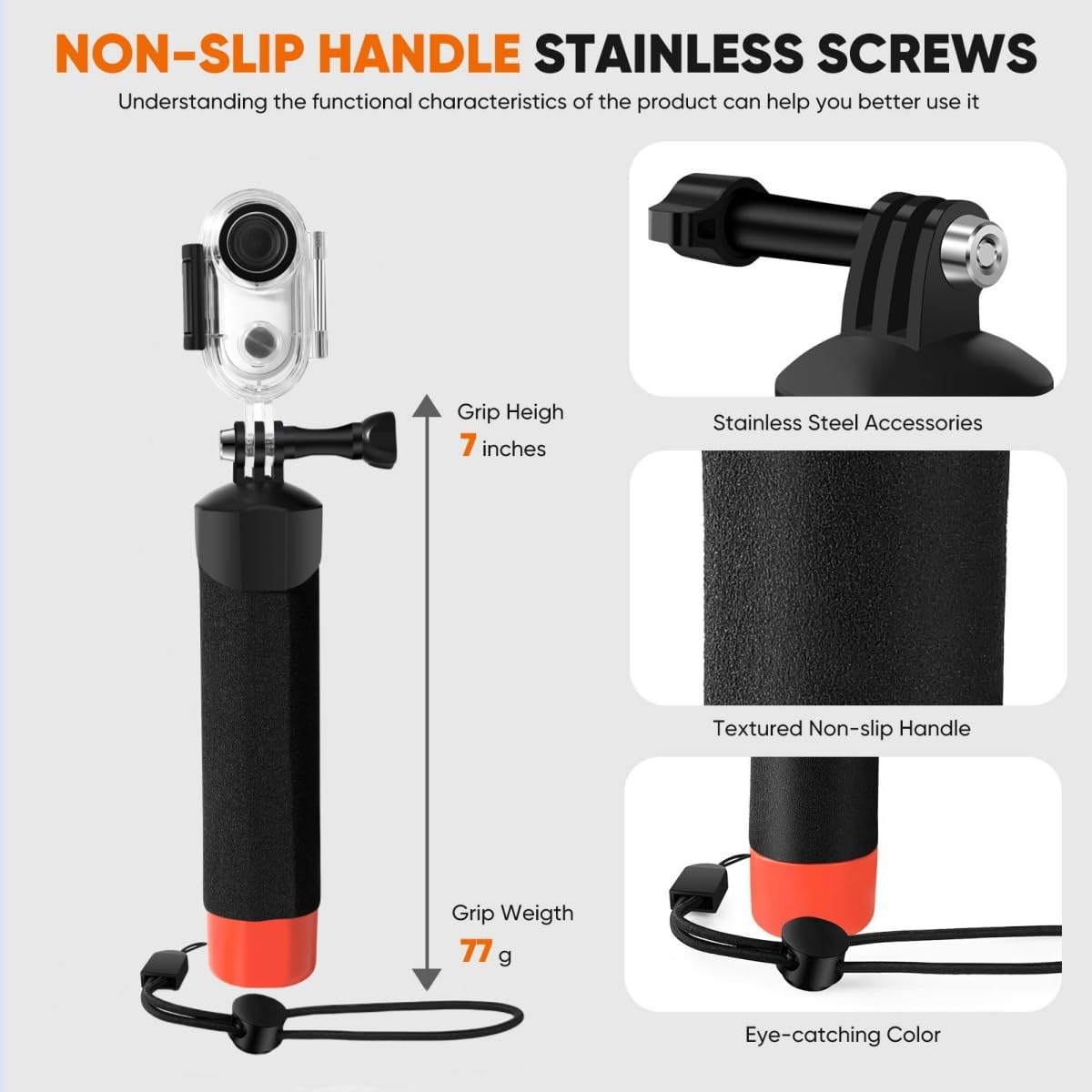 Detalle 2 de LEWOTE Waterproof Case for Insta360 GO 3