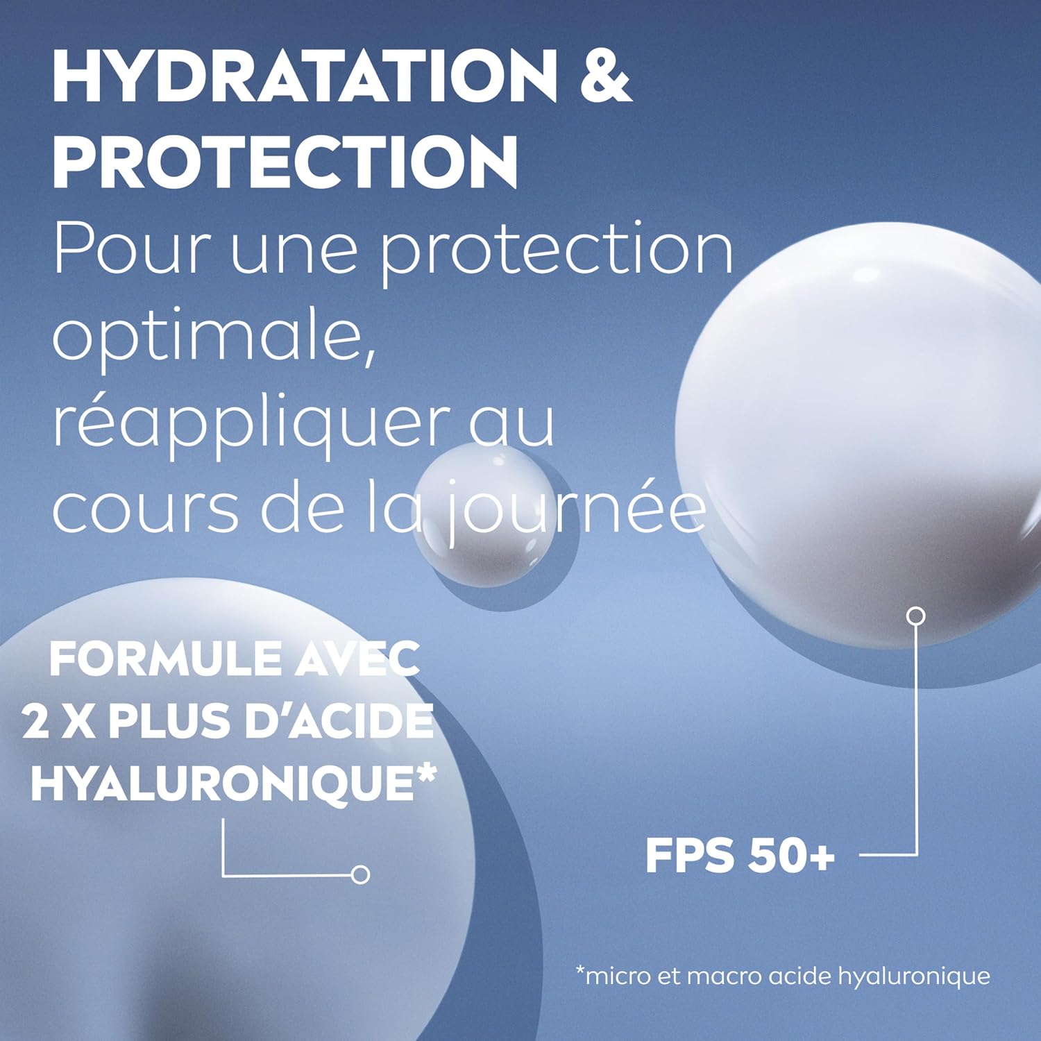 Detalle de NIVEA Cellular Expert Filler Soin fluide anti-UV SPF50+ visage (30 ml) – hydratation à l’acide hyaluronique