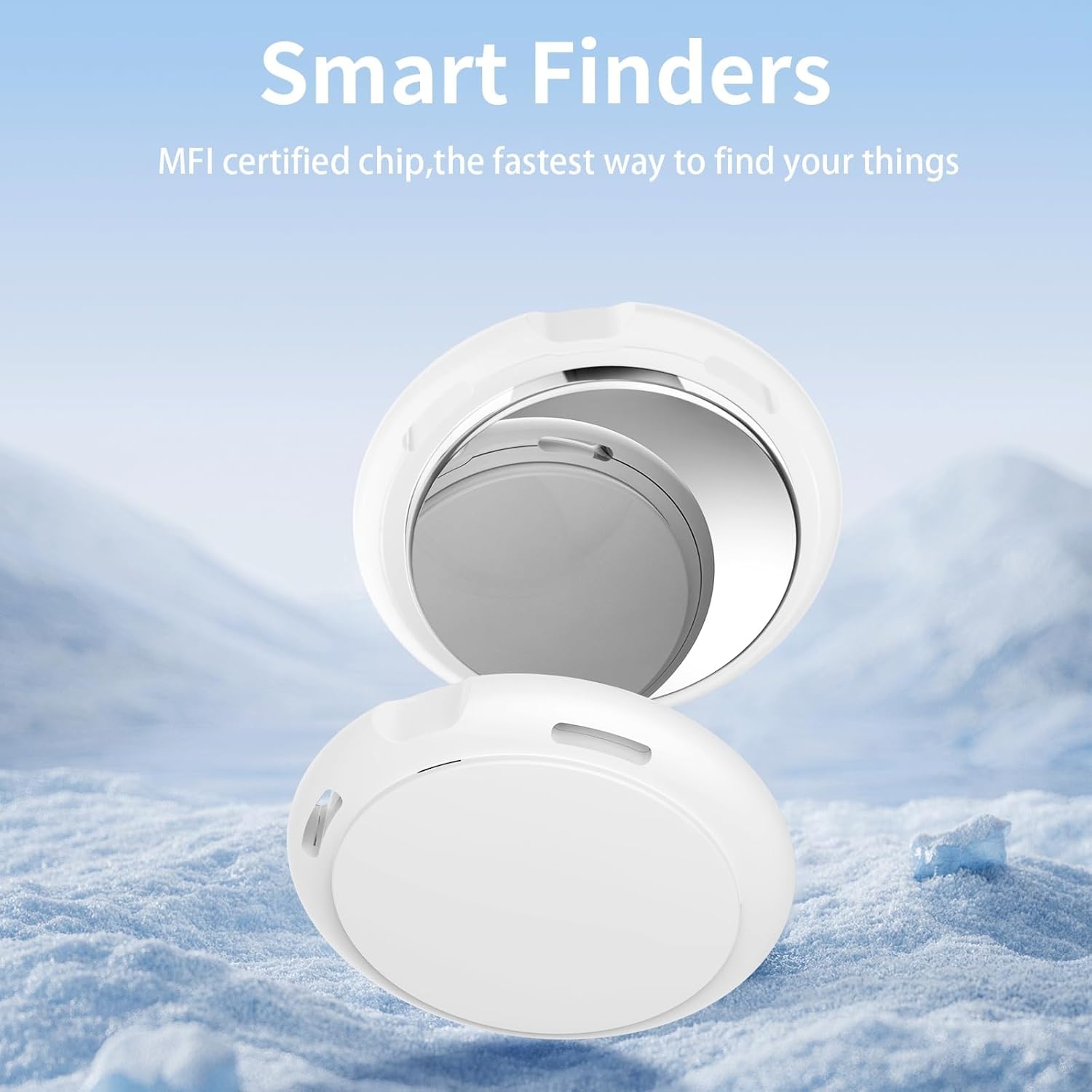 Detalle 2 de 2-Pack Tracker Tags (Apple MFi Certified) for Apple Find My — iOS Only Bluetooth Smart Tags