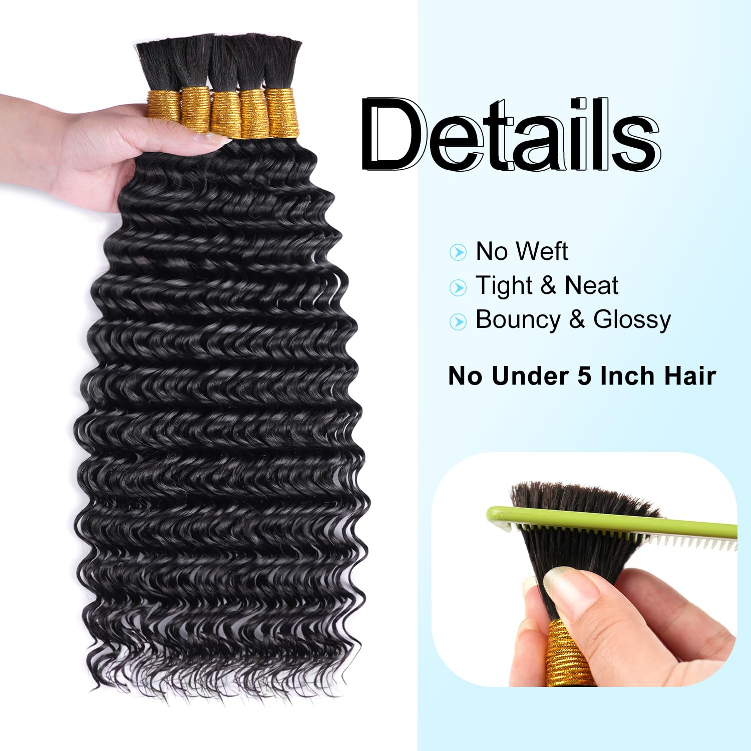 Thumbnail 2 de Miokimou Human Braiding Hair 24 Inch