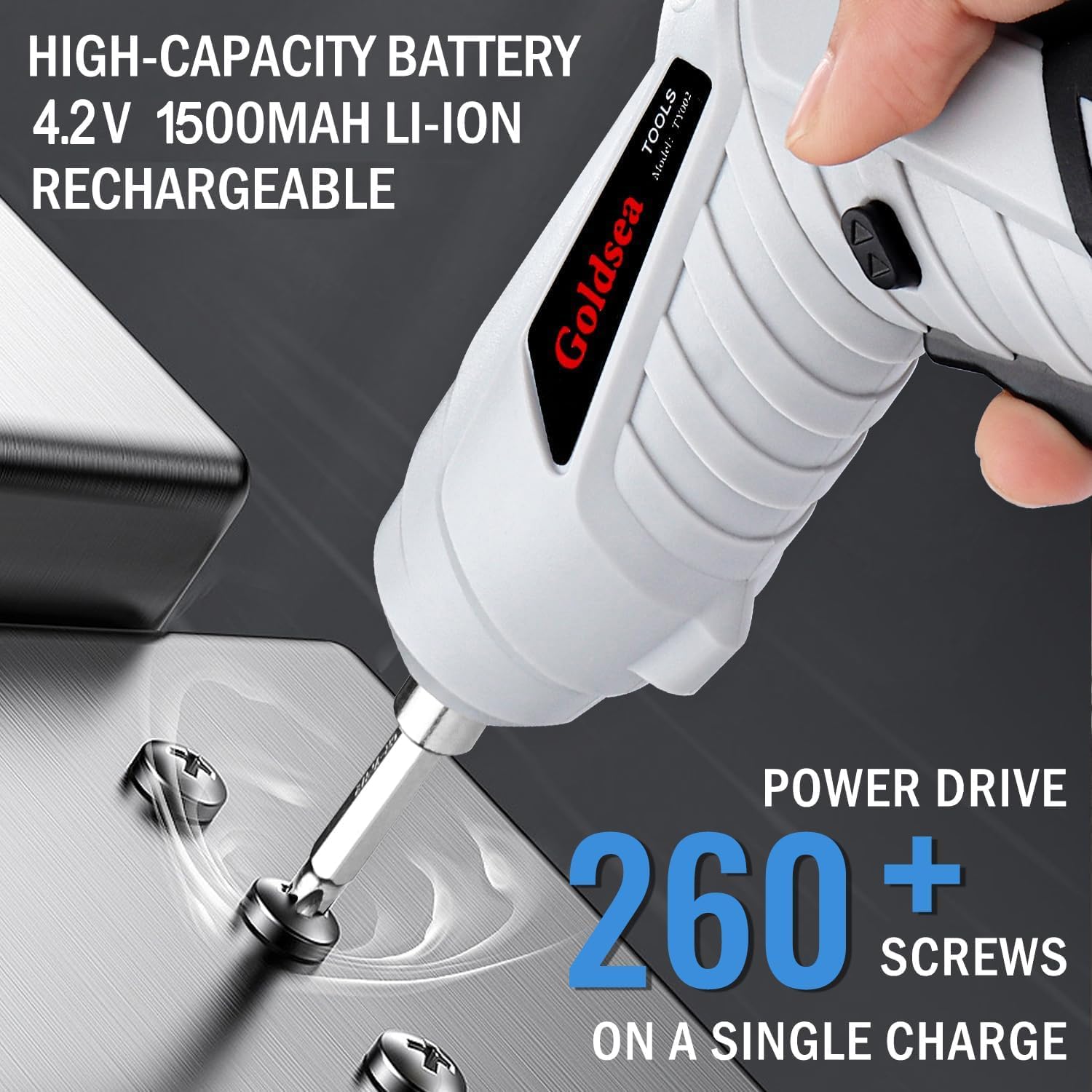 Detalle 2 de Goldsea Cacciavite Elettrico 1300 mAh 90°