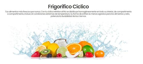 Thumbnail 3 de Frigorífico INFINITON FG-248BL Blanco de dos puertas (205 L) con zona Fresh y congelador 4****