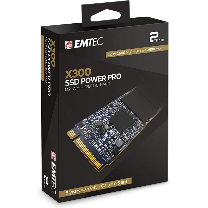 Detalle 2 de Emtec Power Pro X300 SSD 2TB M.2 2280 NVMe 💾