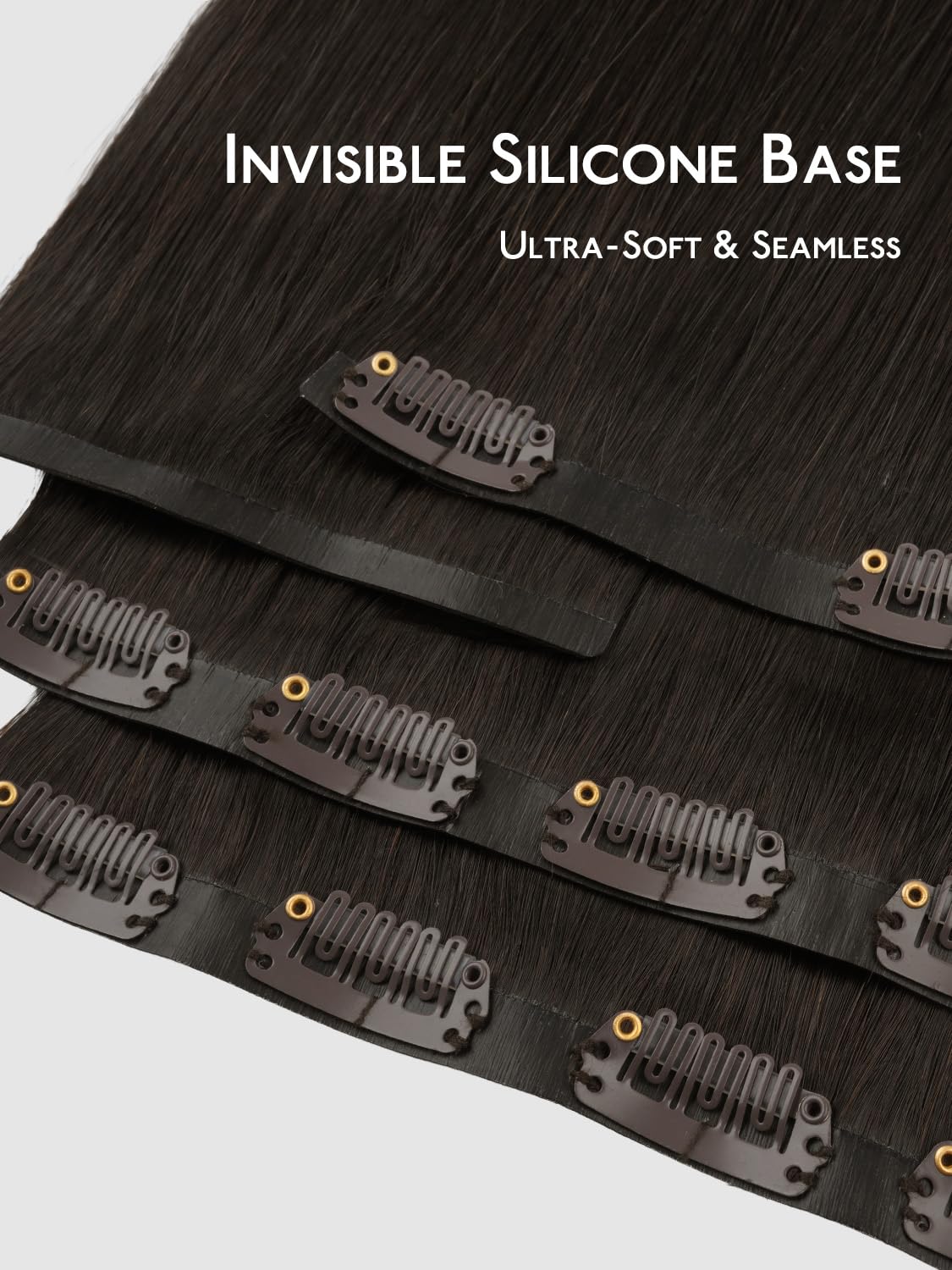 Detalle de WENNALIFE Seamless Clip-In Hair Extensions 24" 160g ๐โ