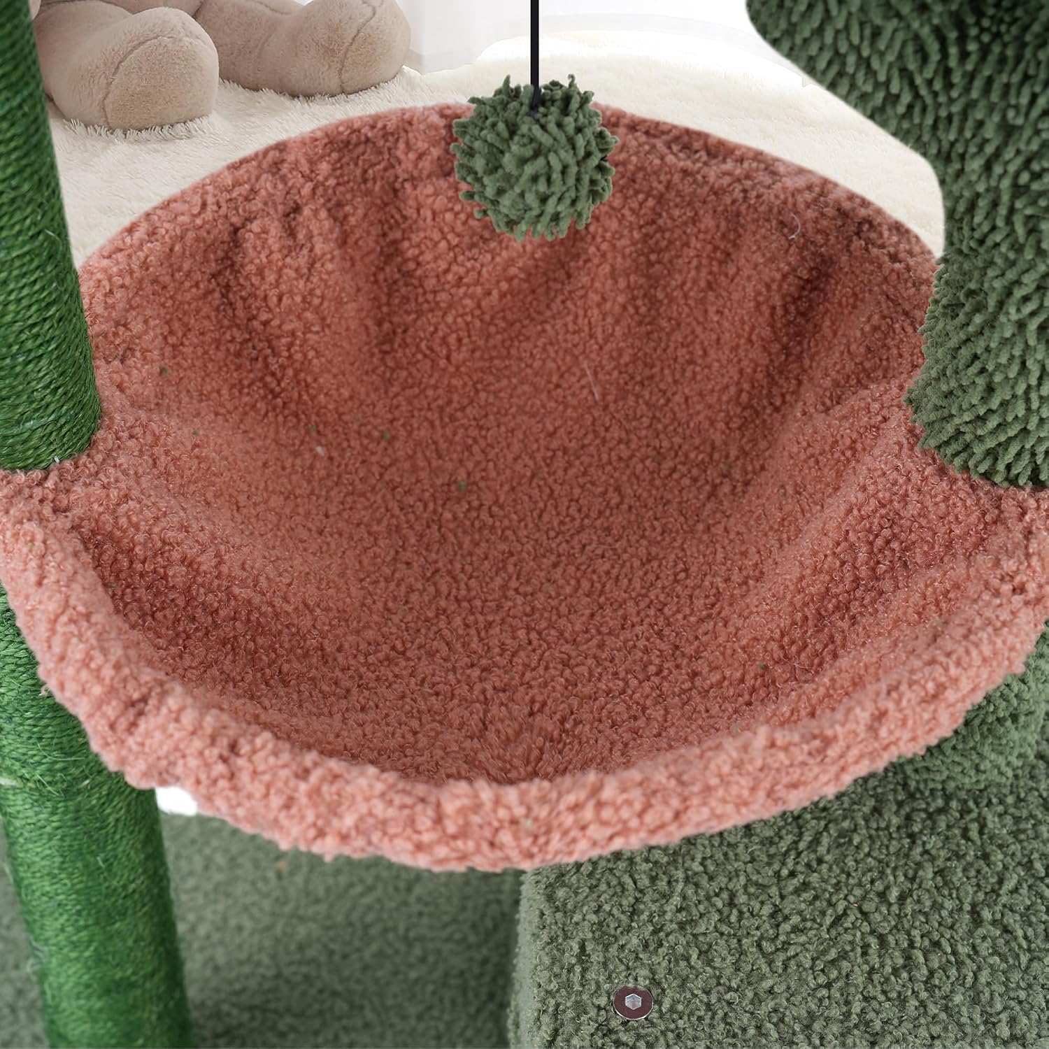 Detalle de AIWIKIDE 012 Cactus Cat Tree Tower, 37.4-Inch, Sisal Scratching Posts